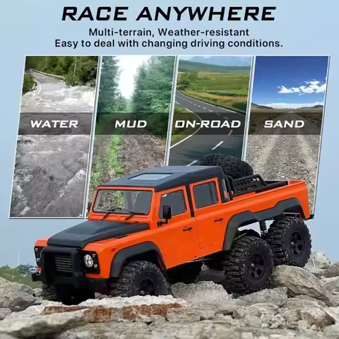 Austarhobby Axx6 6x6 6wd Rtr Hard Shell 1/10 Rc Electric Remote Control Model Car Off-Road Crawler A