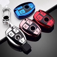 Mercedes Benz Chrome TPU Car Key Cover  GLA GLC C180L GLC200 C260L C200L luxury key case