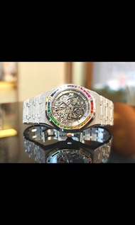 🔥AUDEMARS PIGUET 15412BC 2023年🌈霜金🌈彩虹🌈原鑽✨高價誠購新舊ROLEX及各類名錶(最高可達市價95折回購)#二手勞力士 #勞力士 #35-03 #RM #26240 #