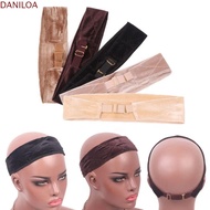 DANILOA Velvet Wig Band, Comfortable Adjustable Wig Hair Band, Wig Accessories Invisible Elastic Ban
