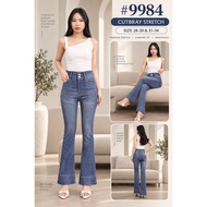 Elodie - Cutbray Jeans Long Highwaist Cutbray Pants Women's Stretch Jeans DenimWanita DJ 9994