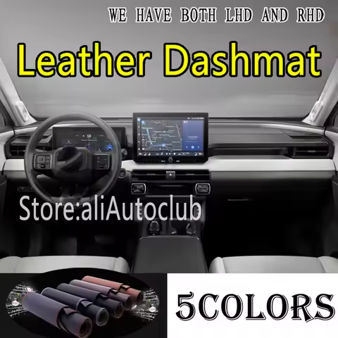PU Leather Dashmat Suede Dashboard Cover Pad Dash Mat Carpet Car For Toyota Rav4 XA60 2026 2027 RAV 