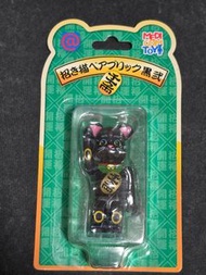 Bearbrick 100%黑色招財貓