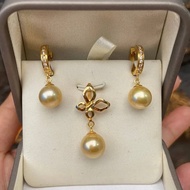 perhiasan set emas 16 karat mutiara laut gold mutiara laut emas AAA
