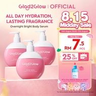 Glad2Glow Brightening Moisturizer Glowing Cream Berry Overnight Whitening Brighten Body Skin Hydrate