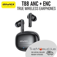 Awei T88 ANC + ENC True Wireless Earbuds Bluetooth Earphones Headphones with Mic