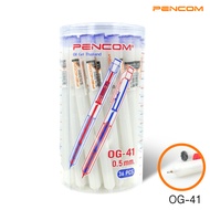 Pencom OG41-BL ปากกาหมึกน้ำมันแบบกดหมึกน้ำเงิน