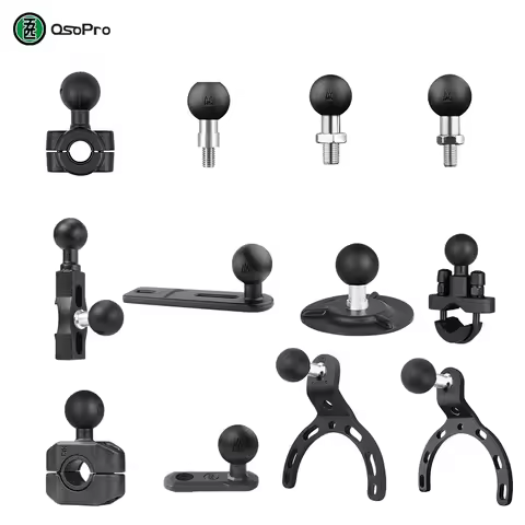 OSOPRO MWUPP Motorcycle Electric Car Mobile Phone Holder Walkie-talkie Water Cup Holder Ball Head Ba