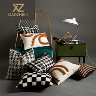 Casual Clustered Black White Checkerboard Cushion Cover Houndstooth 30x50cm 45x45cm 50x50cm Pillow c