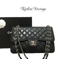 Chanel Caviar Jumbo 銀扣