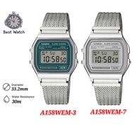 Casio Vintage A158WEM mesh bracelets - A158W