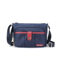 [ELLE Active] Beautiful Time Series-Side Backpack/Crossbody Bag-Small-Blue Sling Bag