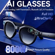 2026 New W611 PRO 1080P HD AI Smart Glasses Chat GPT 800MP Camera Bluetooth Call 290mAh Battery WIFI
