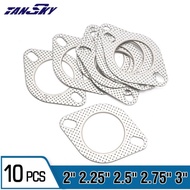 TANSKY Universal 51mm 56mm 60mm 63mm 70mm 78mm High Temp Turbo Exhaust Gasket 2 Hole Repair Flange J