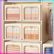 HomePlus🛋️ 31L 49L 56L Foldable Storage Box Cotton Linen Zipper Large Cloth Organizer 10123