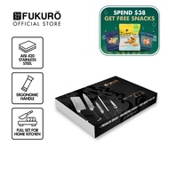 Fukuro Stainless Steel Knife Set 5 Pcs Kitchen Knife Set Chef Knife Japanese Culinary