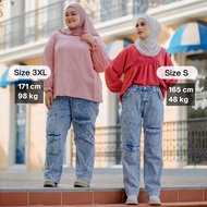 2wins Calla Cargo Jeans - Soft stretchy size S To 4XL
