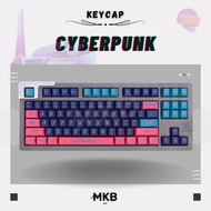 [READY STOCK] Cyberpunk Neon PBT Cherry Profile Gradient Keycap Set for Mechanical Keyboard