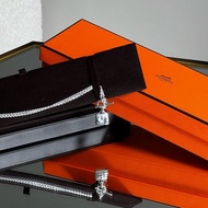 Hermes 愛馬仕 經典Amulettes Kelly包包 純銀T釦項鍊（全新）