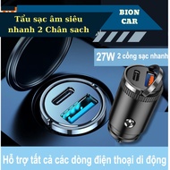 Super fast audio charger 15 minutes 1 usb QC 4.0+1 typeC, with anti-break 3-lead cable