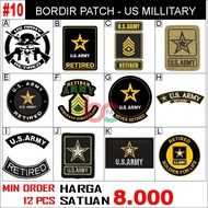 10 US ARMY MILLITARY INSIGNIA USAF NAVY RETIRED WW2 RANK VETERAN AIR/SPECIAL Force army patch milita