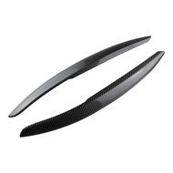 2Pcs/set Carbon Fiber Car Headlight Lamp Eyebrow Eyelid Trim Cover for Volkswagen VW Polo Mk5 6R 6C