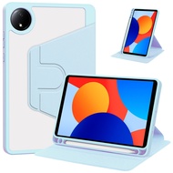 Smart Case For Xiaomi Redmi Pad SE 8.7inch 2024 Rotating Acrylic back shell for Redmi Pad SE 8.7" Pu