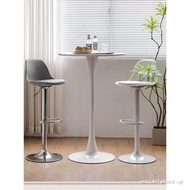 Nordic High Bar Table Bar Table Household Round High Table Wine Party Exhibition Small Bar Balcony L