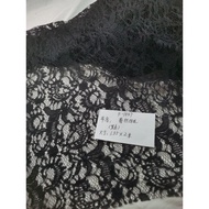 F-1847 Lace Embroidered Black 2 * 1.35m
