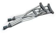 MediChoice Crutches, Aluminum, Adjustable, 5 Feet 2 Inches to 5 Feet 10 Inches, 300 Pound Capacity (