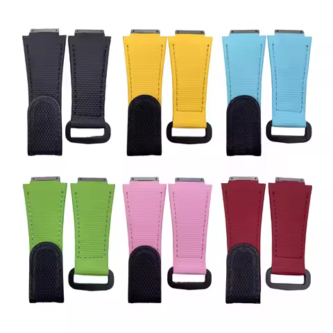 Customized Rubber Watchband for Richard Strap Hook and Loop Fluororubber RM011 RM030 RM010 RM055 Bra