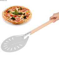 BOOMLIFE1232T Pizza Peel, Round Perforated Pizza Spatula, Removable Aluminum 7 8 9 Inch Detachable W