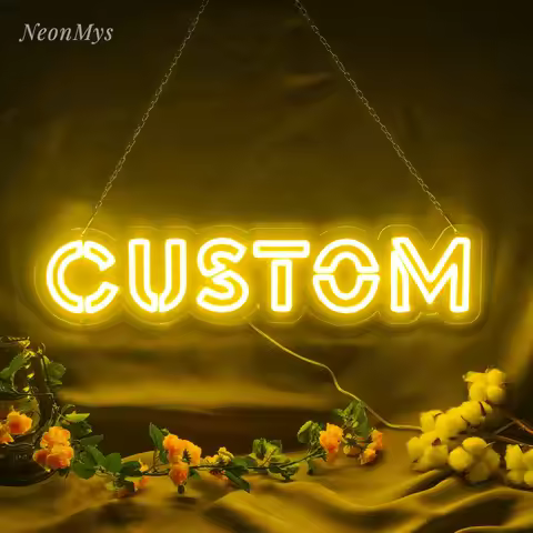 Custom Double Line font Neon Led Sign Wall Room Decor Gaming Wedding Decoration Happy Birthday Party