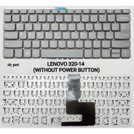 Lenovo IdeaPad 320-14 320-14ISK 320-14IKB 320S-14IKB 320-14AST Keyboard Without Power Button