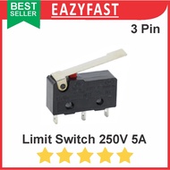Limit Switch 5A 250V Miniature Micro Wheel Lever Switch