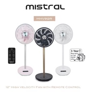 Mistral 12" High Velocity Stand Fan with Remote Control MHV912R