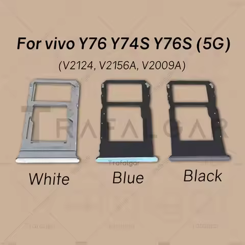 SIM Card Trays For Vivo Y76 5G Y74S Y76S SIM Slot Holder Adapter Socket Replacement V2124 V2009A V21