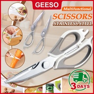 GEESO Kitchen Scissors Gunting Dapur Heavy Duty Stainless Steel Kitchen Scissors Ultra Sharp Scissor