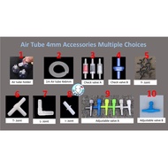 🔥Ready Stock🔥Aquarium Airtube Accessories Check Valve T/Y/L/I Joints Adjustable Valve FULL Set