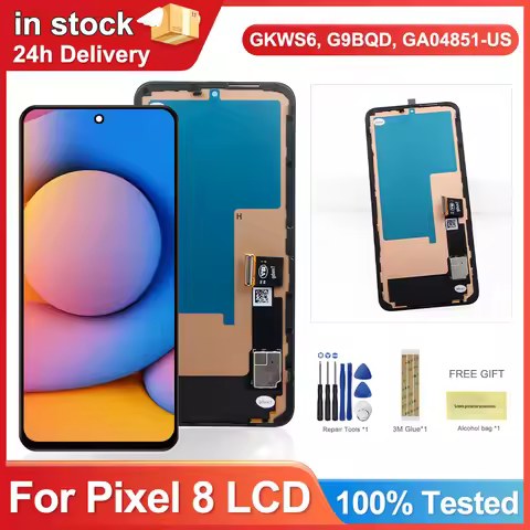 TFT For Google Pixel 8 GKWS6 G9BQD GPJ41 LCD Display Touch Digitizer Assembly Pixel 8 LCD Screen Rep