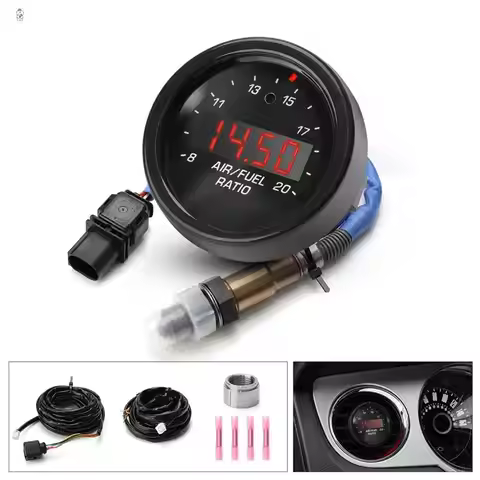 Car O2 Air Fuel Ratio Gauge Kit EM 30-0300 X-Series Wideband LSU 4.9 0258017025 Oxygen Sensor For Ca