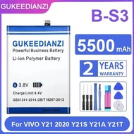Safe Mobile Phone Battery 5500Mah B-S3 For Vivo Y21 2020 Y21S Y21A Y21T
