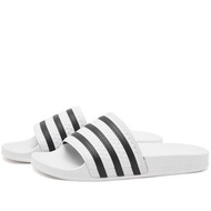 Adidas Adilette slides - White &amp; Black 黑白色拖鞋