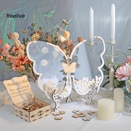 freelive|  Guest Book for Wedding Reception Wedding Guest Book Wooden Butterfly Guest Book Alternati