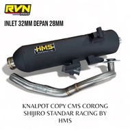 PREMIUM HMS EXHAUST COPY CMS VARIO 150 125 160 NEW BEAT SCOOPY FI POP STREET SPACY VARIO 110 LED GEN