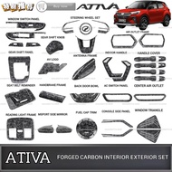 AMAZING PERODUA ATIVA CAR FORGED CARBON SET INTERIOR EXTERIOR FRAME COVER GARNISH ACCESSORIES ATIVA 