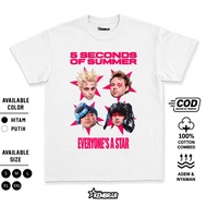 Kembrar ID - Music T-shirt 5 SECONDS OF SUMMER Tshirt 5SOS Concert Rock Metal T-shirt Distro Merch M