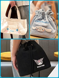 台灣直送🍄正版✨Sanrio 玉桂狗 Kuromi PC狗 Hello Kitty 燈芯絨 束口袋 手提袋 斜背袋 側孭袋 側背袋 布袋 台灣 7-11 代購