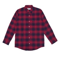KEMEJA Heuvel Tribe Shirt Flannel Shirt Kgh 2210.287 Red Hom