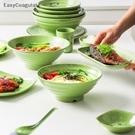 Eas Break-resistant Melamine Noodle Bowl Thickened Flower Large Bowl Soup Bowl Plastic Food Tablewar